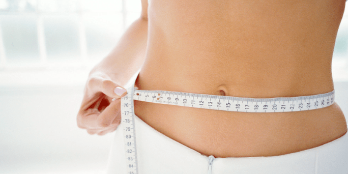 misurazione della vita durante la dieta dell'anguria