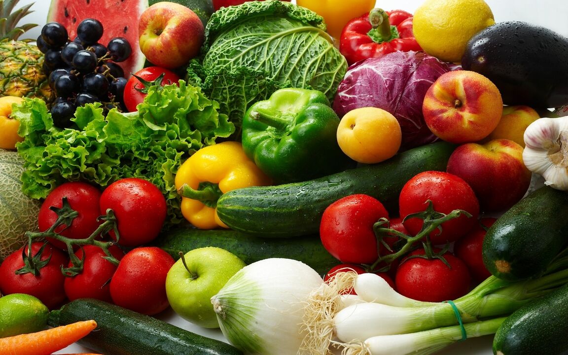 frutta e verdura per la gotta